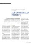 ZIJN GOD EN ALLAH DEZELFDE?