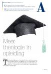 Meer theologie in opleiding