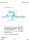 Breda wordt evangelisatiepost